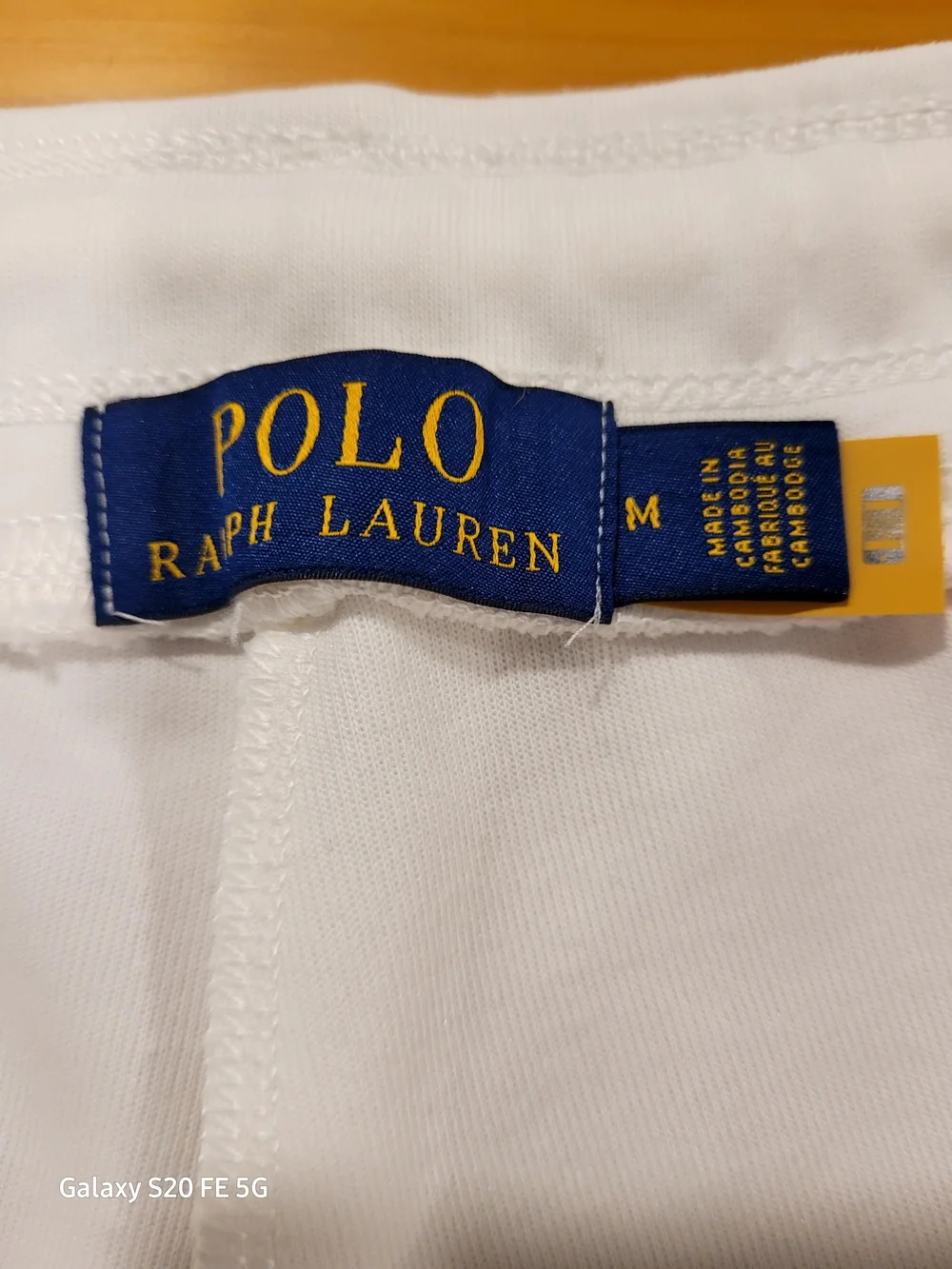 Ralph Lauren White Shorts with Blue & Gold Label